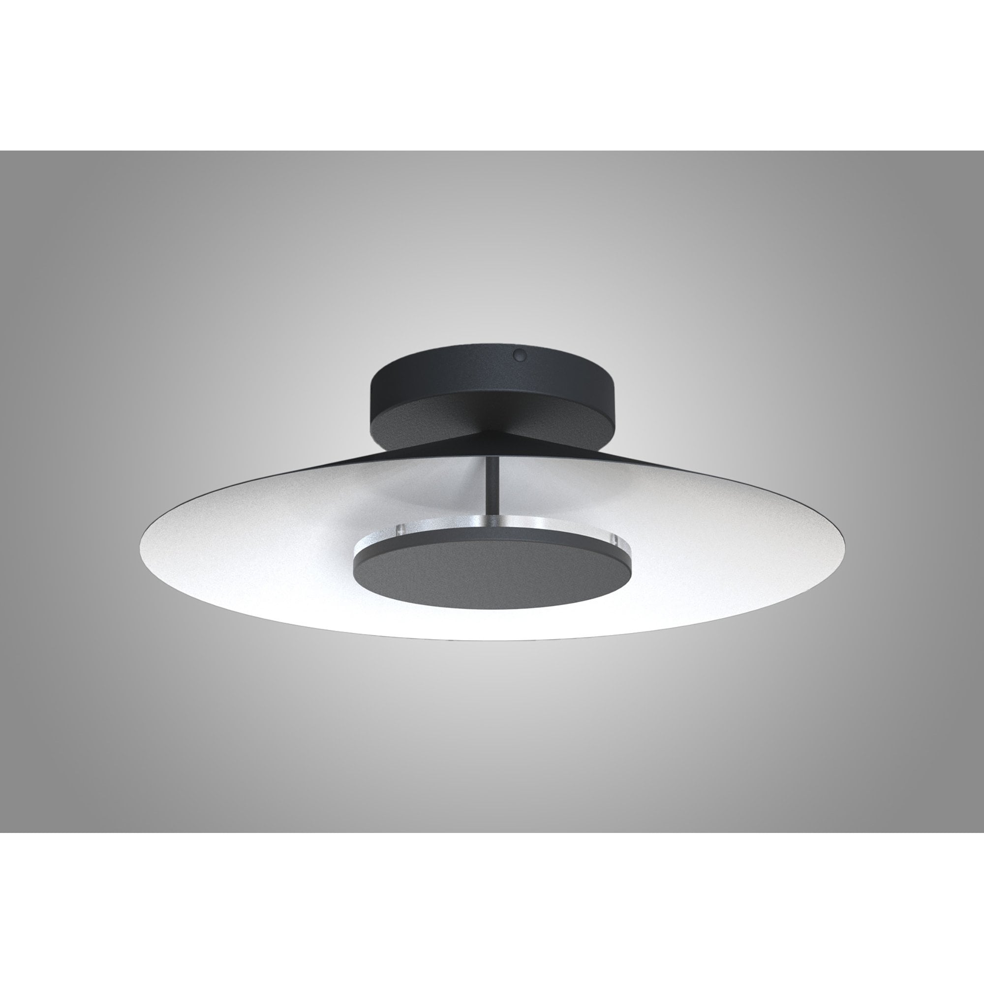 M8128 Orion Ceiling 55cm Round 24W LED White/Black