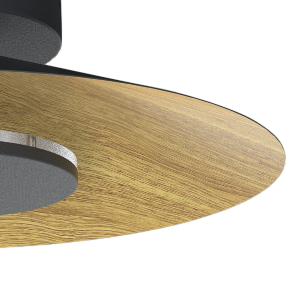 M8126 Orion Ceiling 40cm Round 20W LED Wood/Black