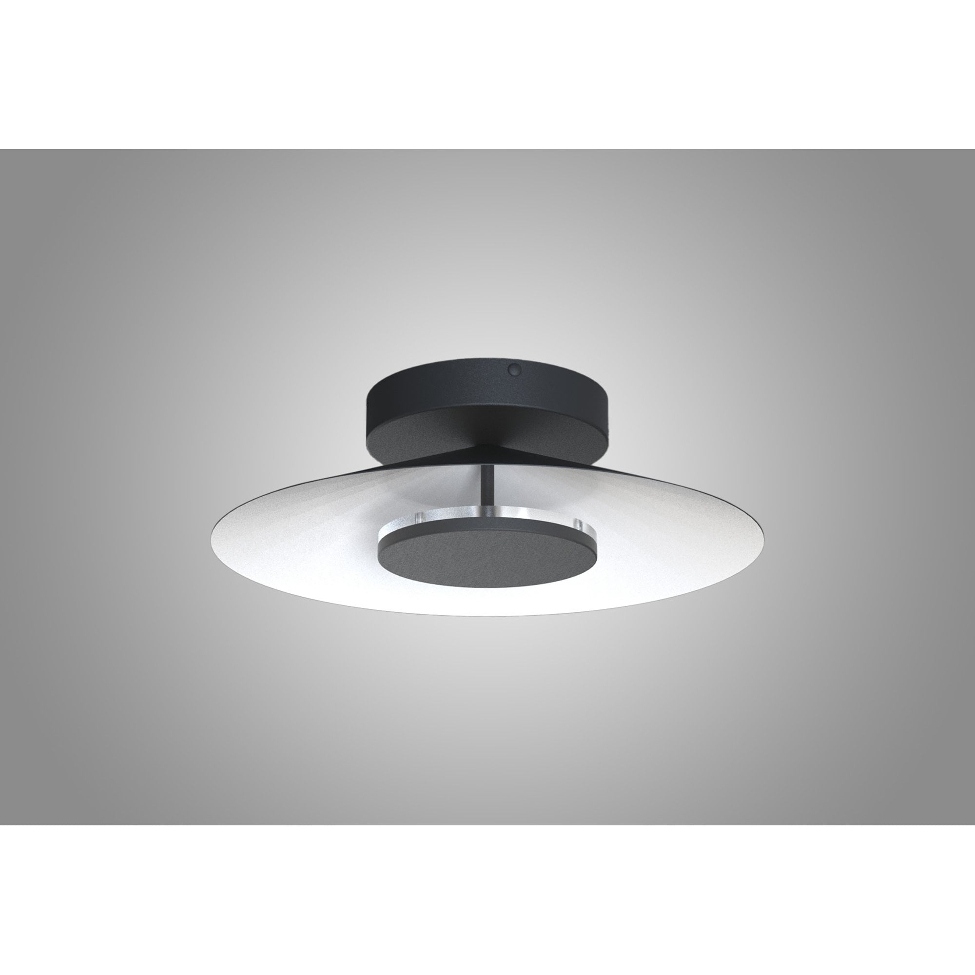 M8125 Orion Ceiling 40cm Round 20W LED White/Black