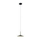 M7305 Orion 1 Light Pendant 8W LED Black/Antique Brass