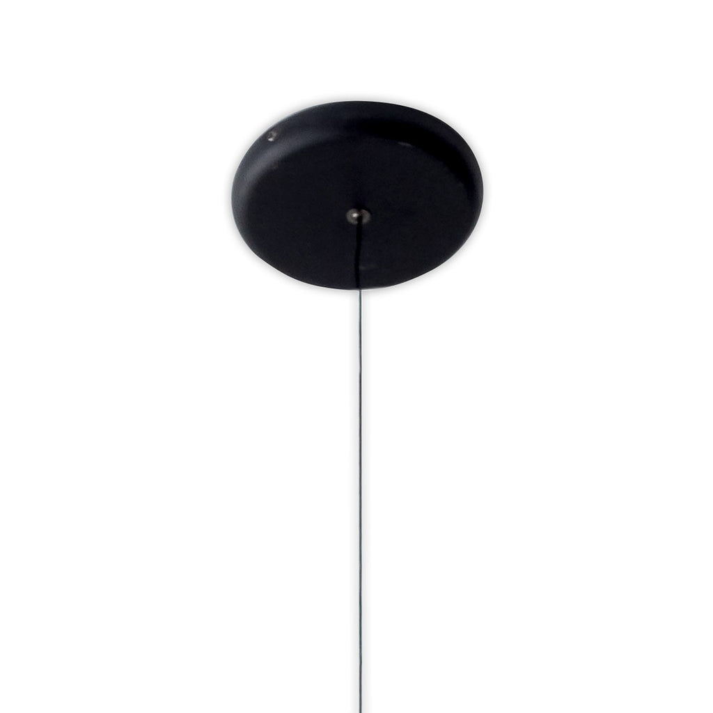 M7305 Orion 1 Light Pendant 8W LED Black/Antique Brass