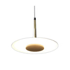 M7305 Orion 1 Light Pendant 8W LED Black/Antique Brass