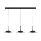M7475 Orion 3 Light Linear Pendant 24W LED Black/Antique Brass