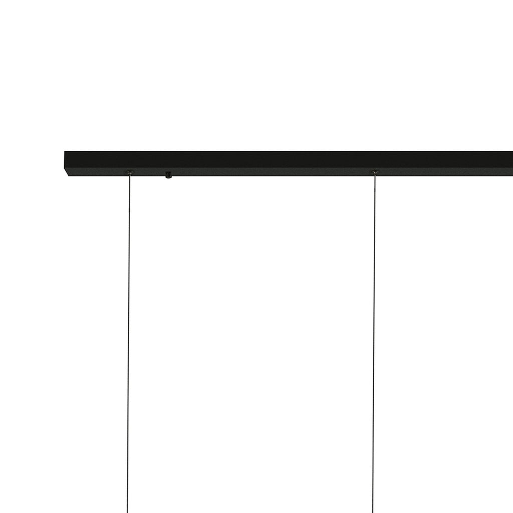 M7475 Orion 3 Light Linear Pendant 24W LED Black/Antique Brass
