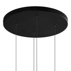 M7476 Orion 4 Light Round Pendant 32W LED Black/Antique Brass