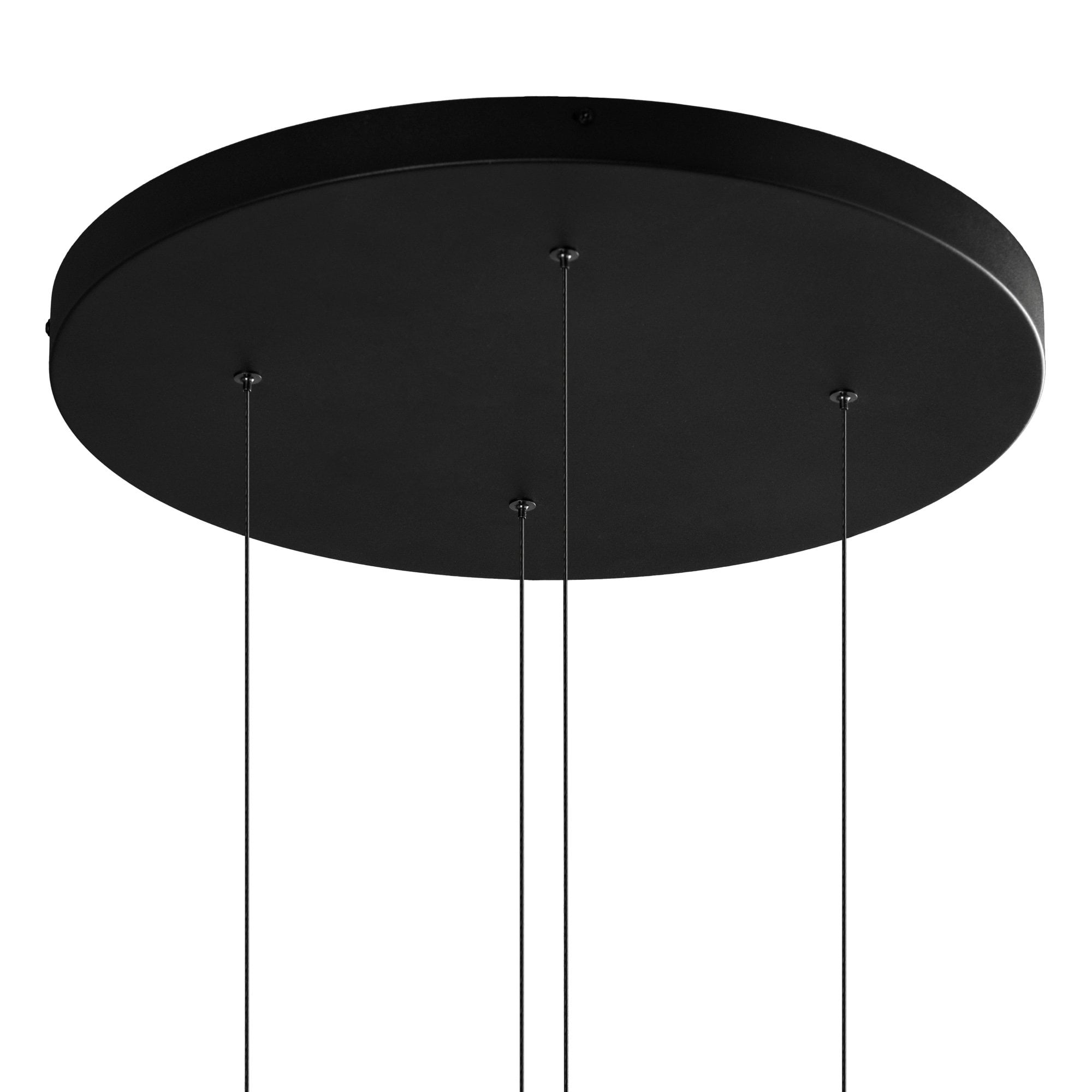 M7476 Orion 4 Light Round Pendant 32W LED Black/Antique Brass