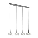 M3920 O2 Linear Pendant 4 Light G9 Line Polished Chrome