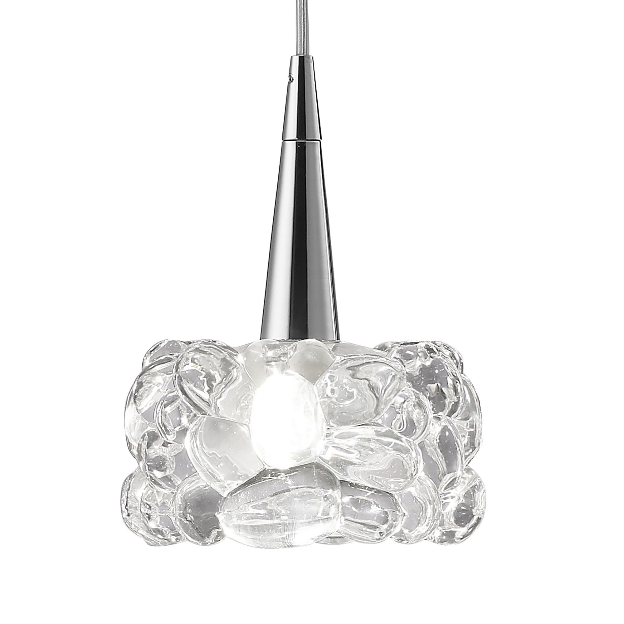 M3920 O2 Linear Pendant 4 Light G9 Line Polished Chrome
