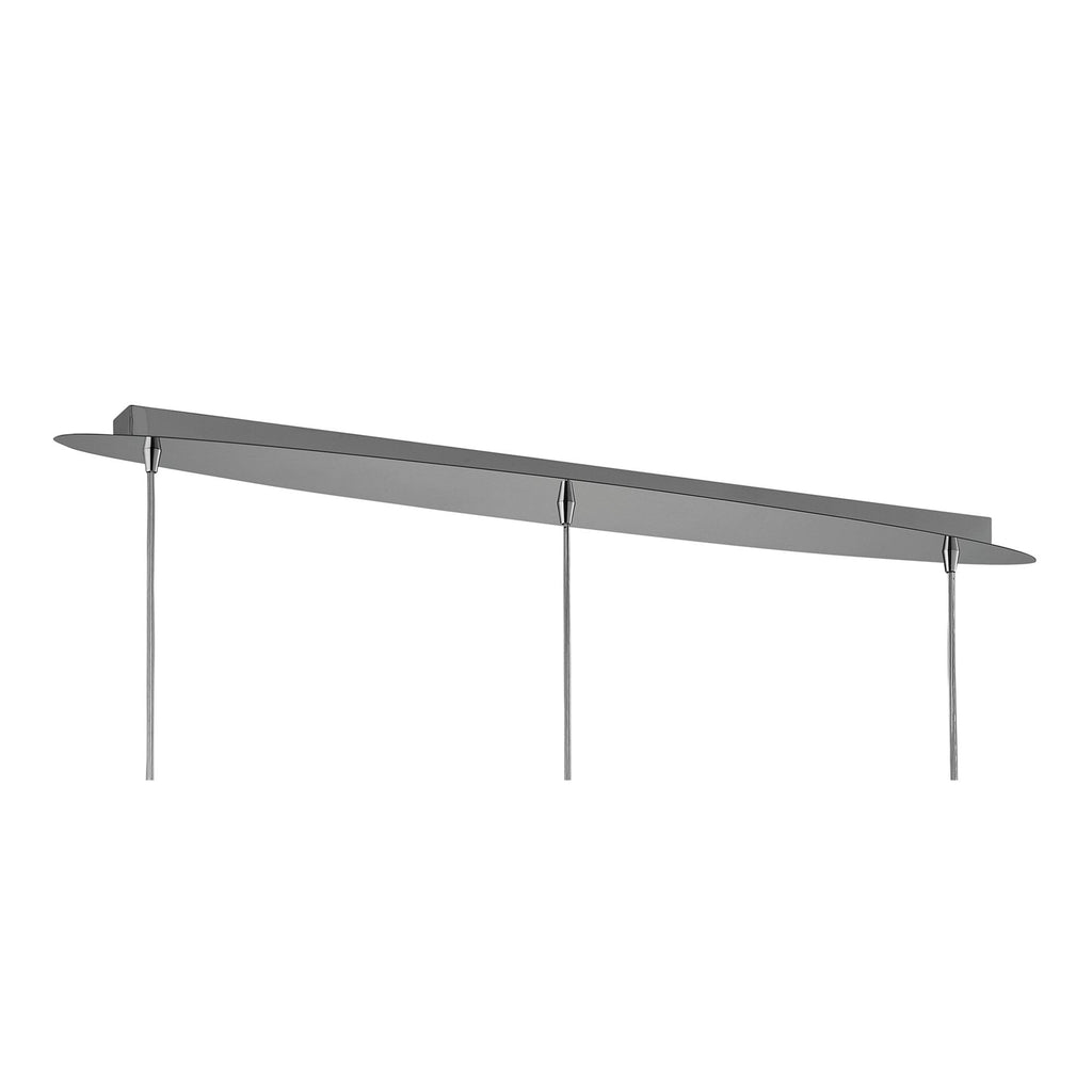 M3921 O2 Linear Pendant 3 Light G9 Line Small Polished Chrome