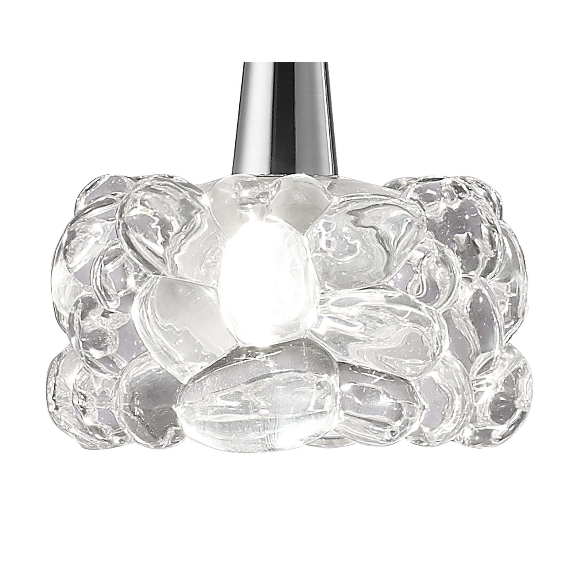 M3921 O2 Linear Pendant 3 Light G9 Line Small Polished Chrome