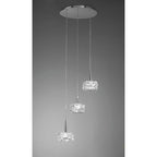 M3922 O2 Pendant 3 Light G9 Polished Chrome