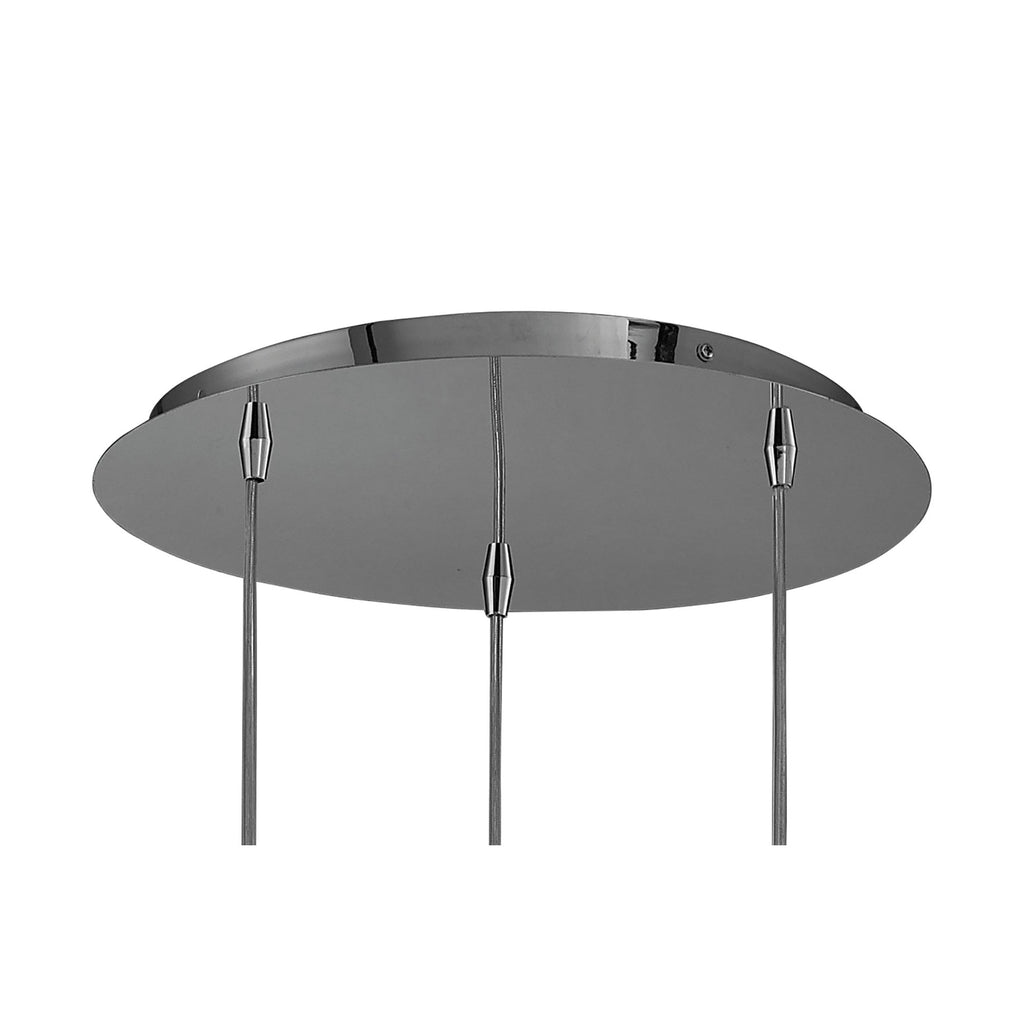 M3922 O2 Pendant 3 Light G9 Polished Chrome