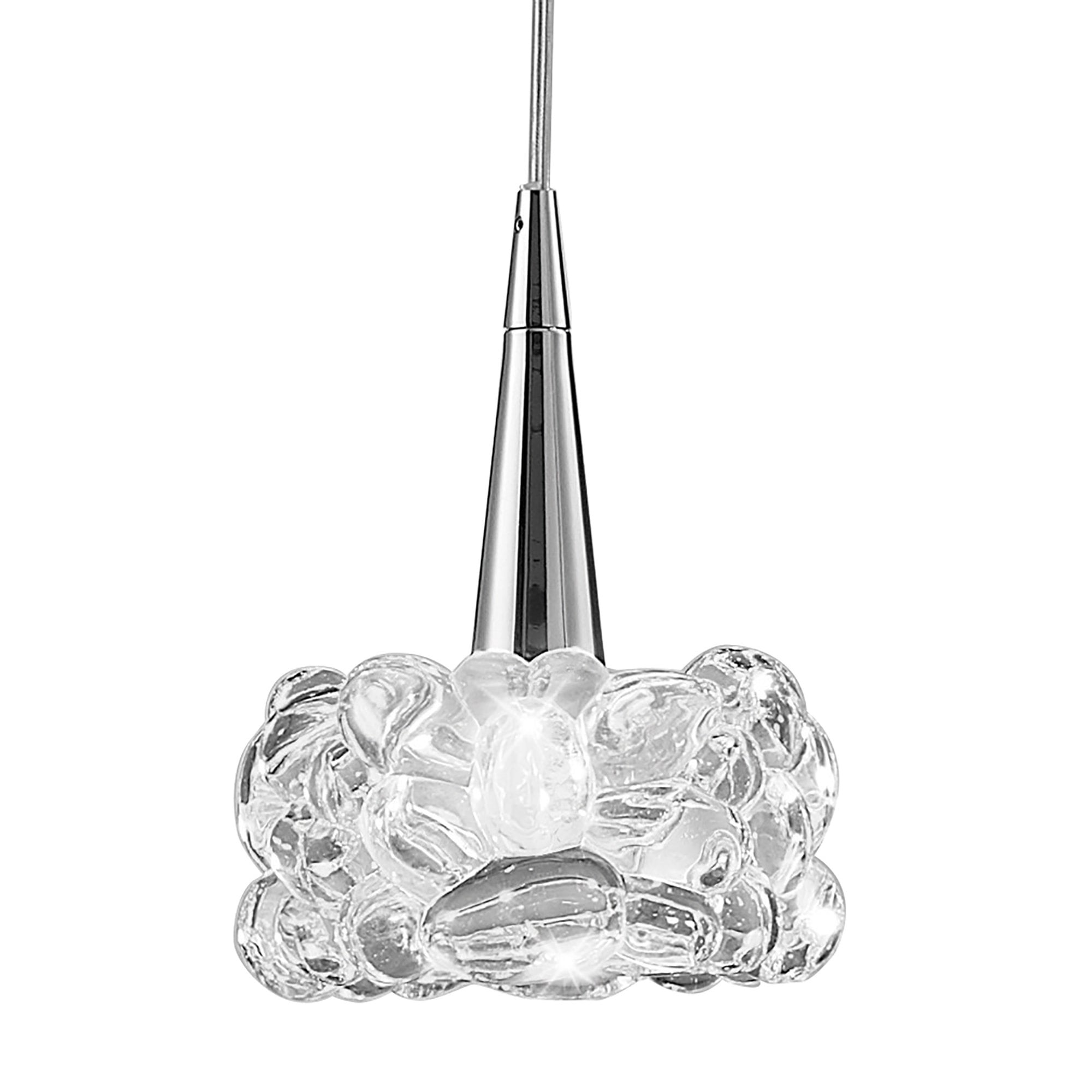 M3922 O2 Pendant 3 Light G9 Polished Chrome