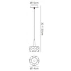 M3923 O2 Pendant 1 Light G9 Small Polished Chrome