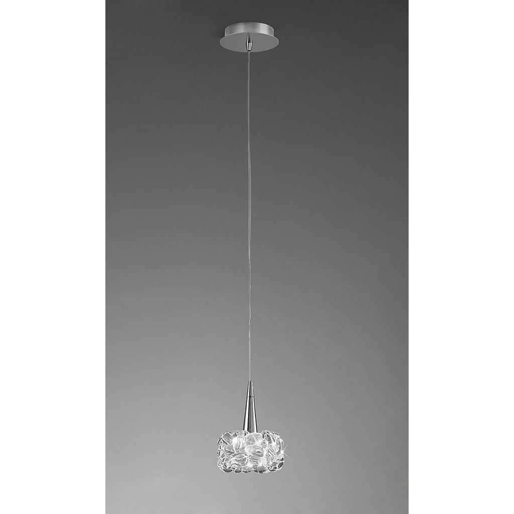 M3923 O2 Pendant 1 Light G9 Small Polished Chrome