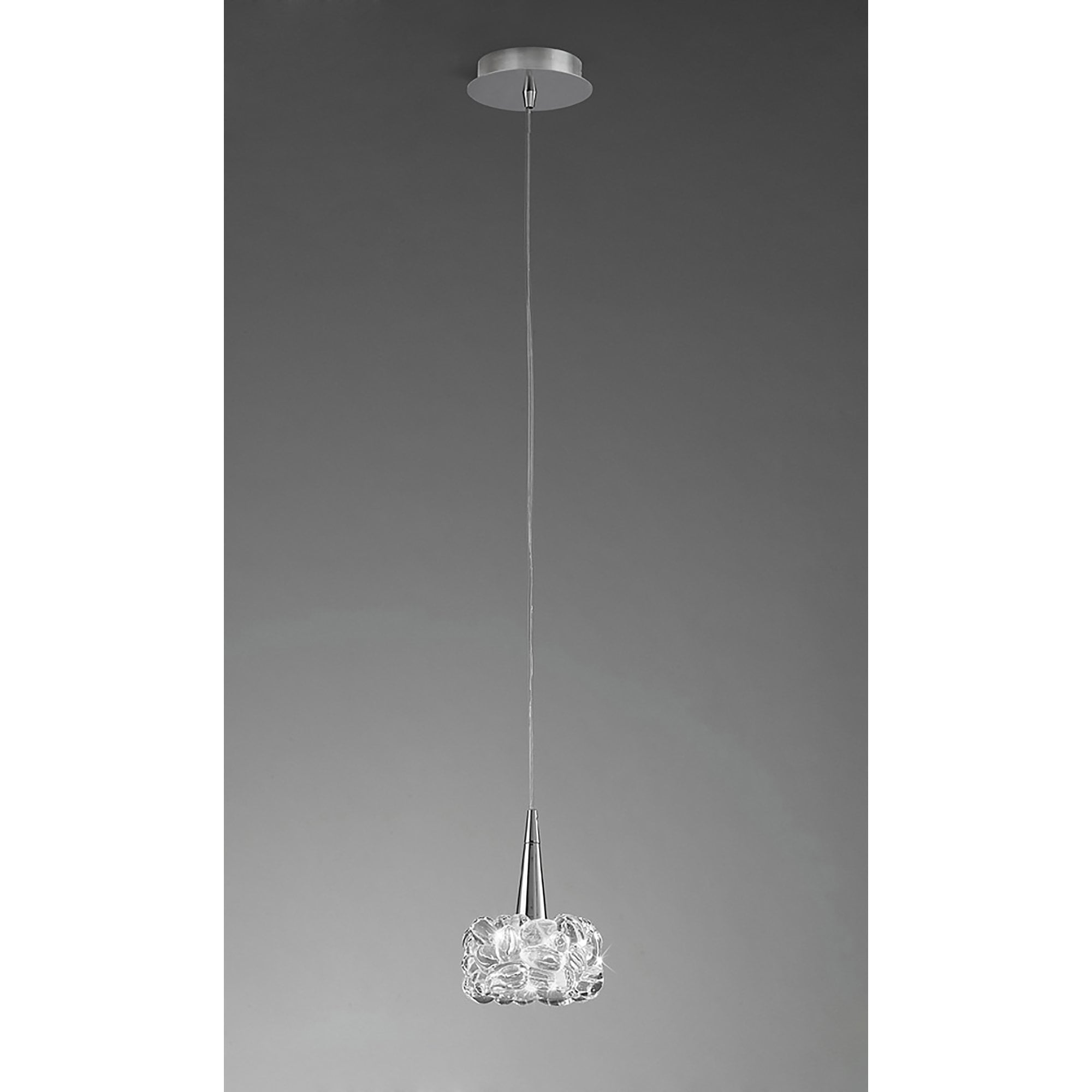 M3923 O2 Pendant 1 Light G9 Small Polished Chrome