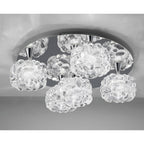 M3924 O2 Flush Ceiling 5 Light G9 Polished Chrome