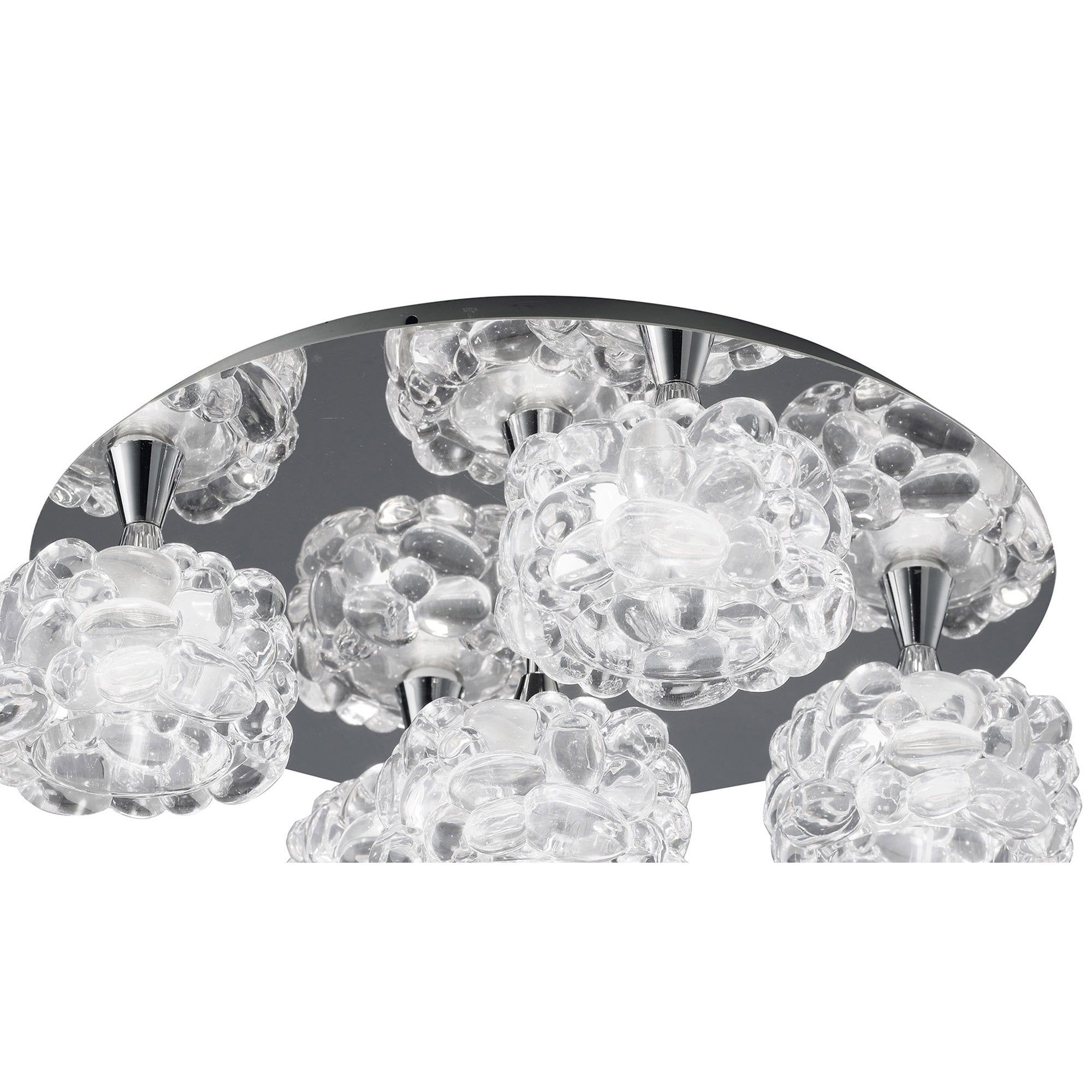 M3924 O2 Flush Ceiling 5 Light G9 Polished Chrome