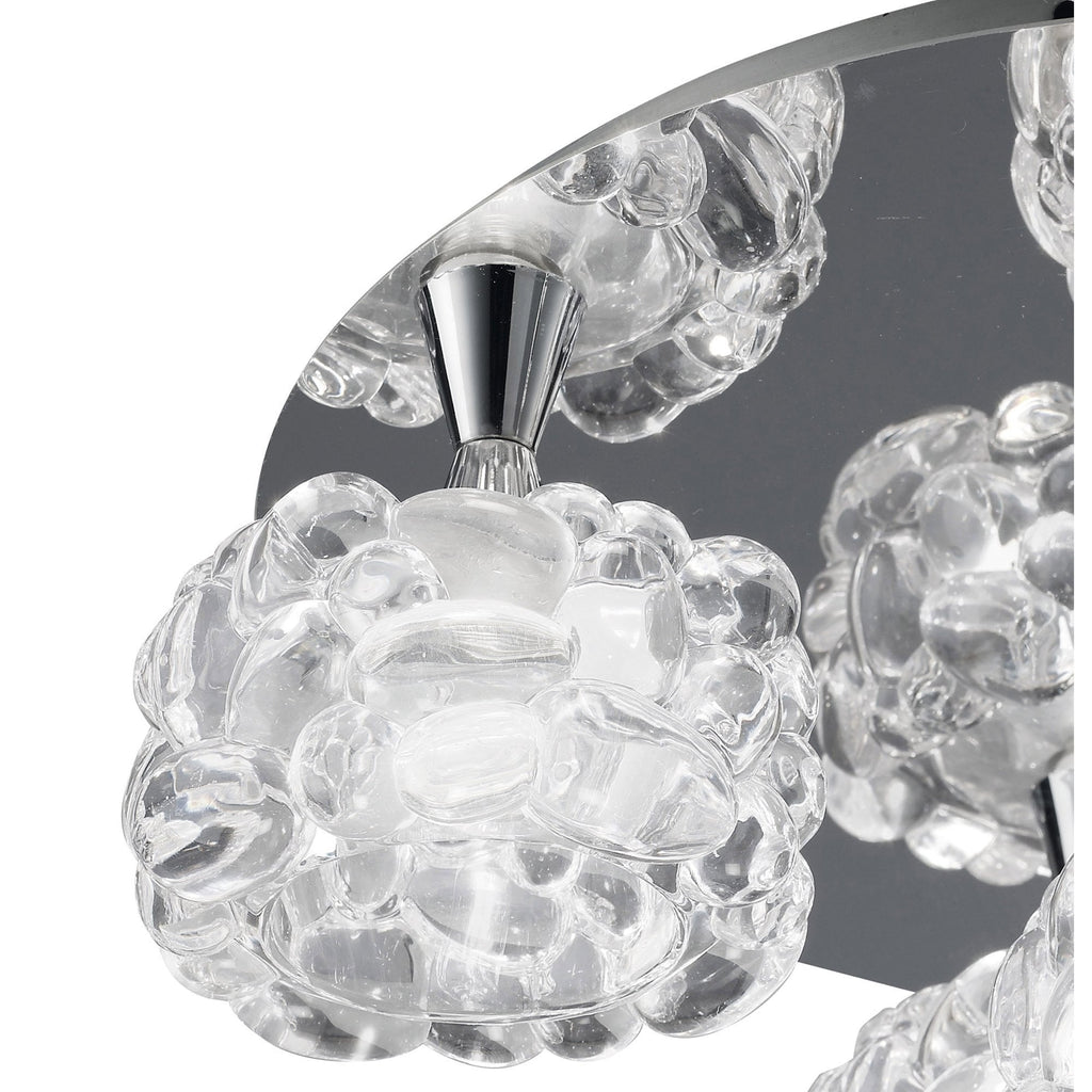 M3924 O2 Flush Ceiling 5 Light G9 Polished Chrome
