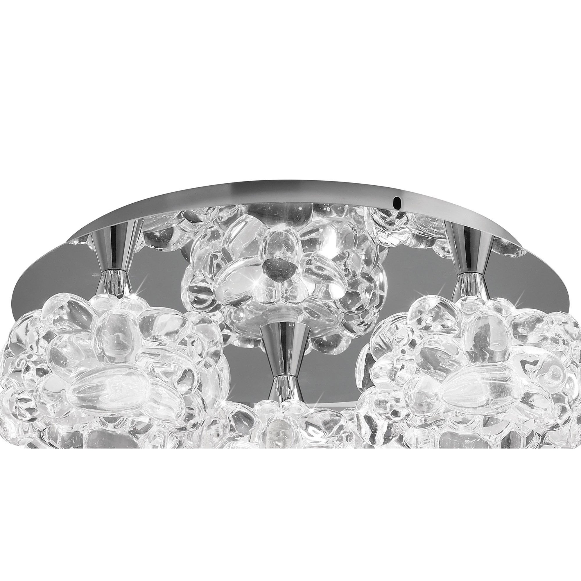 M3925 O2 Flush Ceiling 3 Light G9 Small Polished Chrome