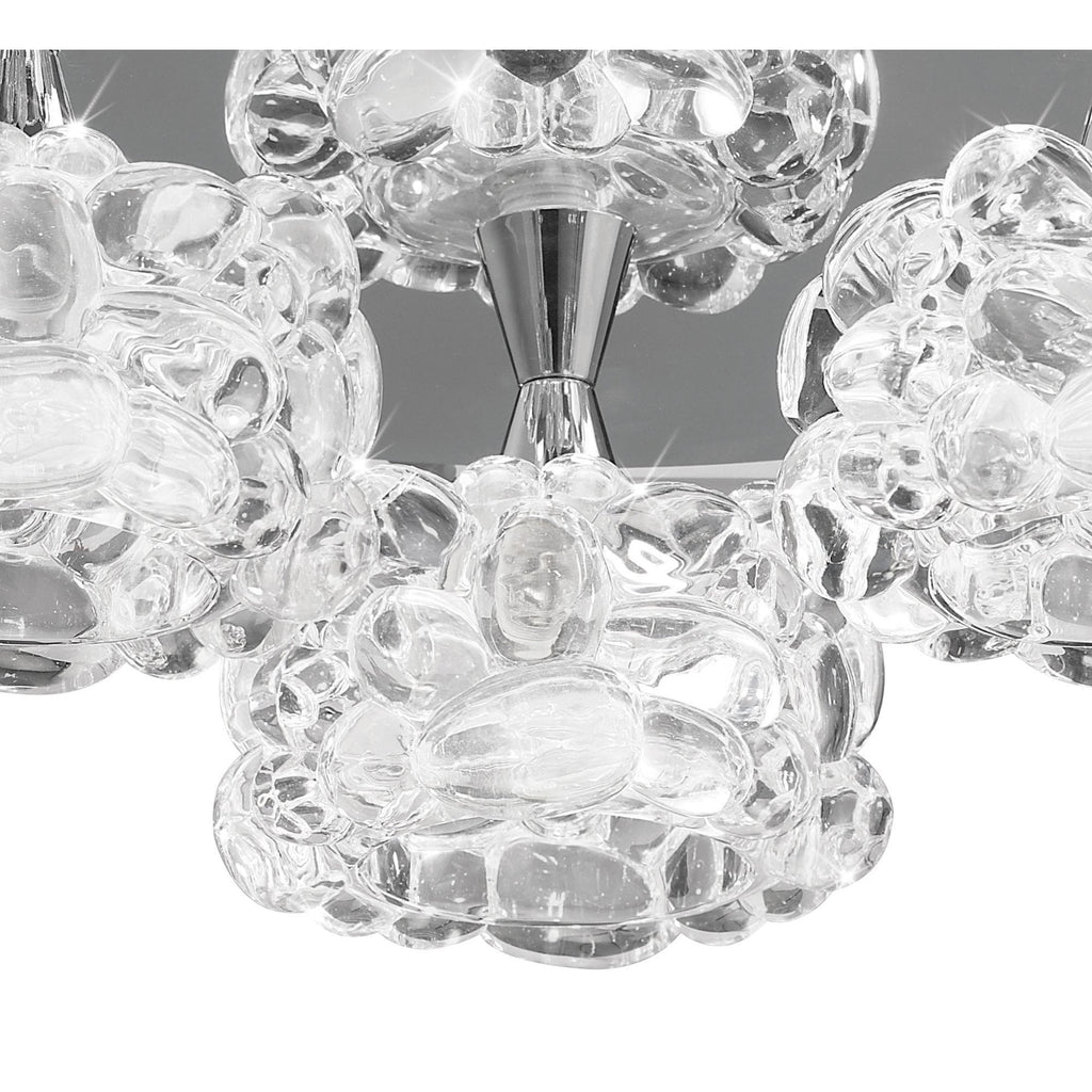M3925 O2 Flush Ceiling 3 Light G9 Small Polished Chrome