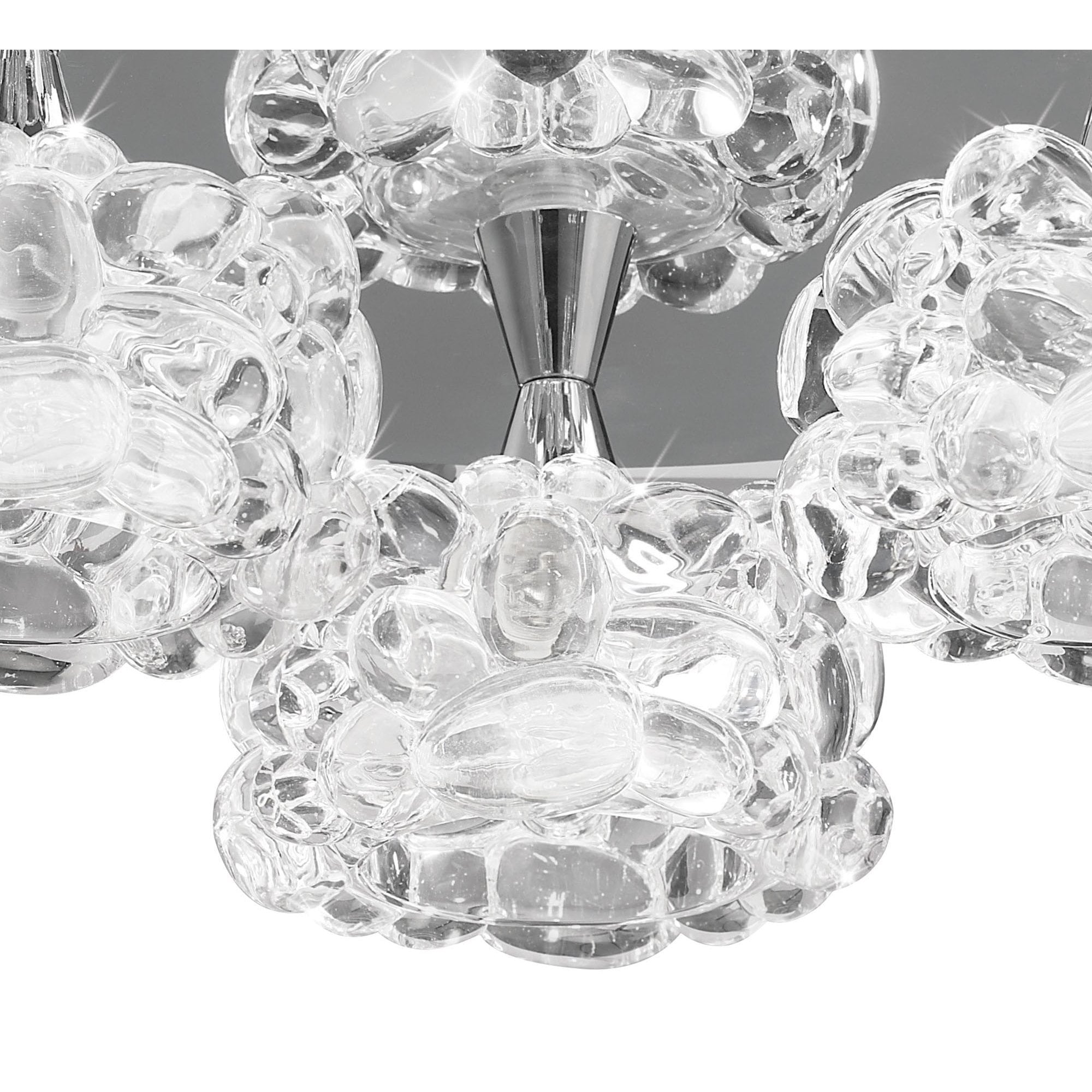 M3925 O2 Flush Ceiling 3 Light G9 Small Polished Chrome