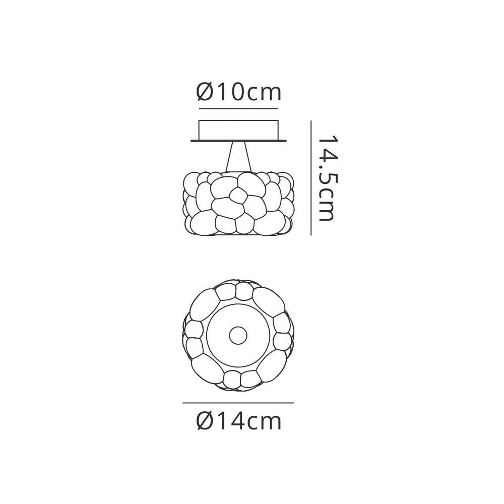 M3926 O2 Ceiling 1 Light G9 Small Polished Chrome