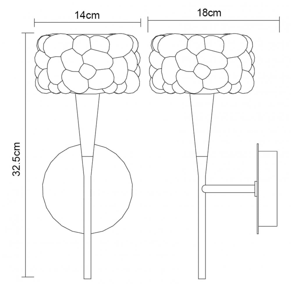 M3927/S O2 Wall Lamp Switched 1 Light G9 Polished Chrome
