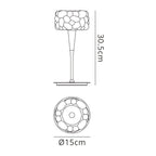 M3928 O2 Table Lamp 1 Light G9 Polished Chrome