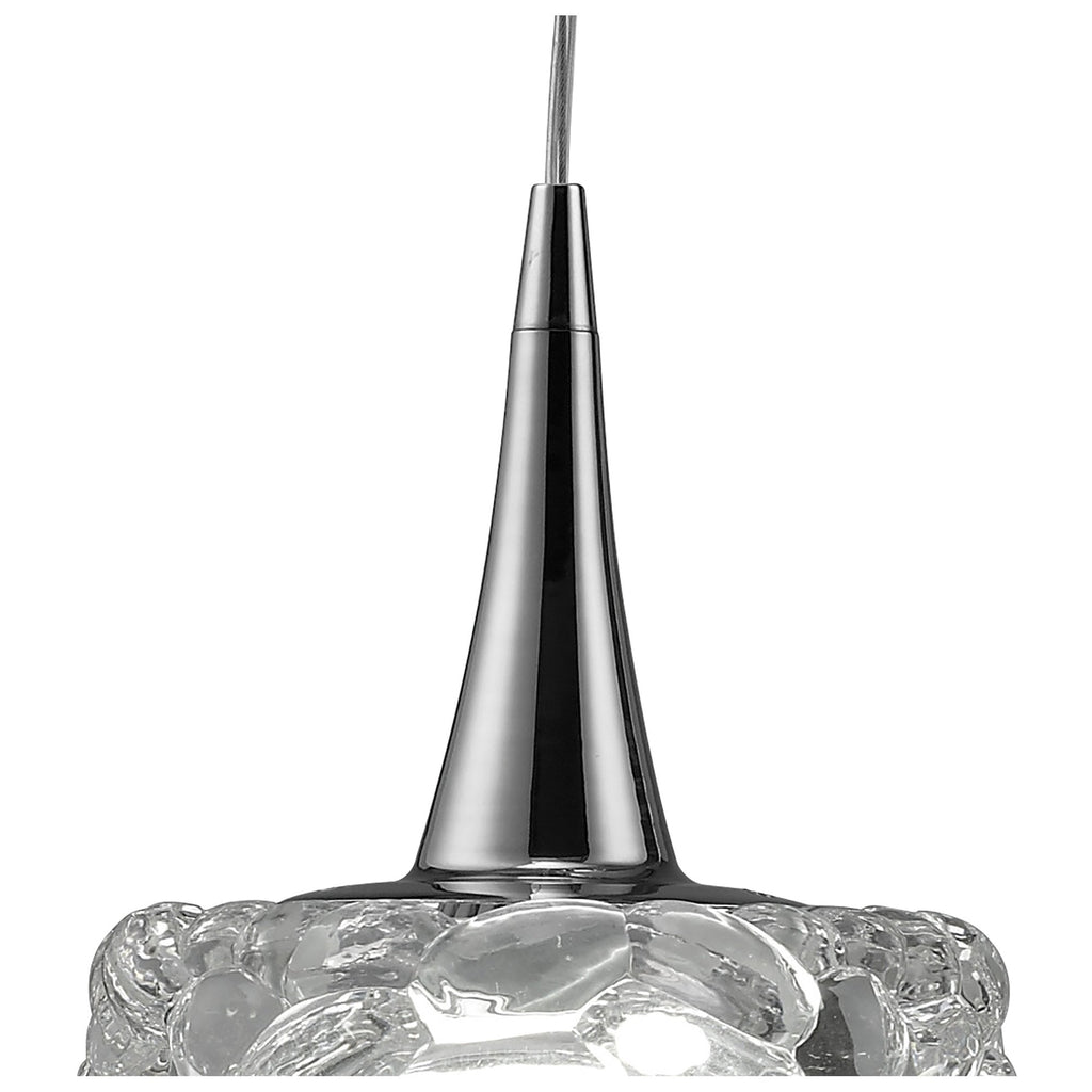 M3931 O2 Linear Pendant 3 Light E27 Line Large Polished Chrome