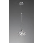 M3933 O2 Pendant 1 Light E27 Large Polished Chrome
