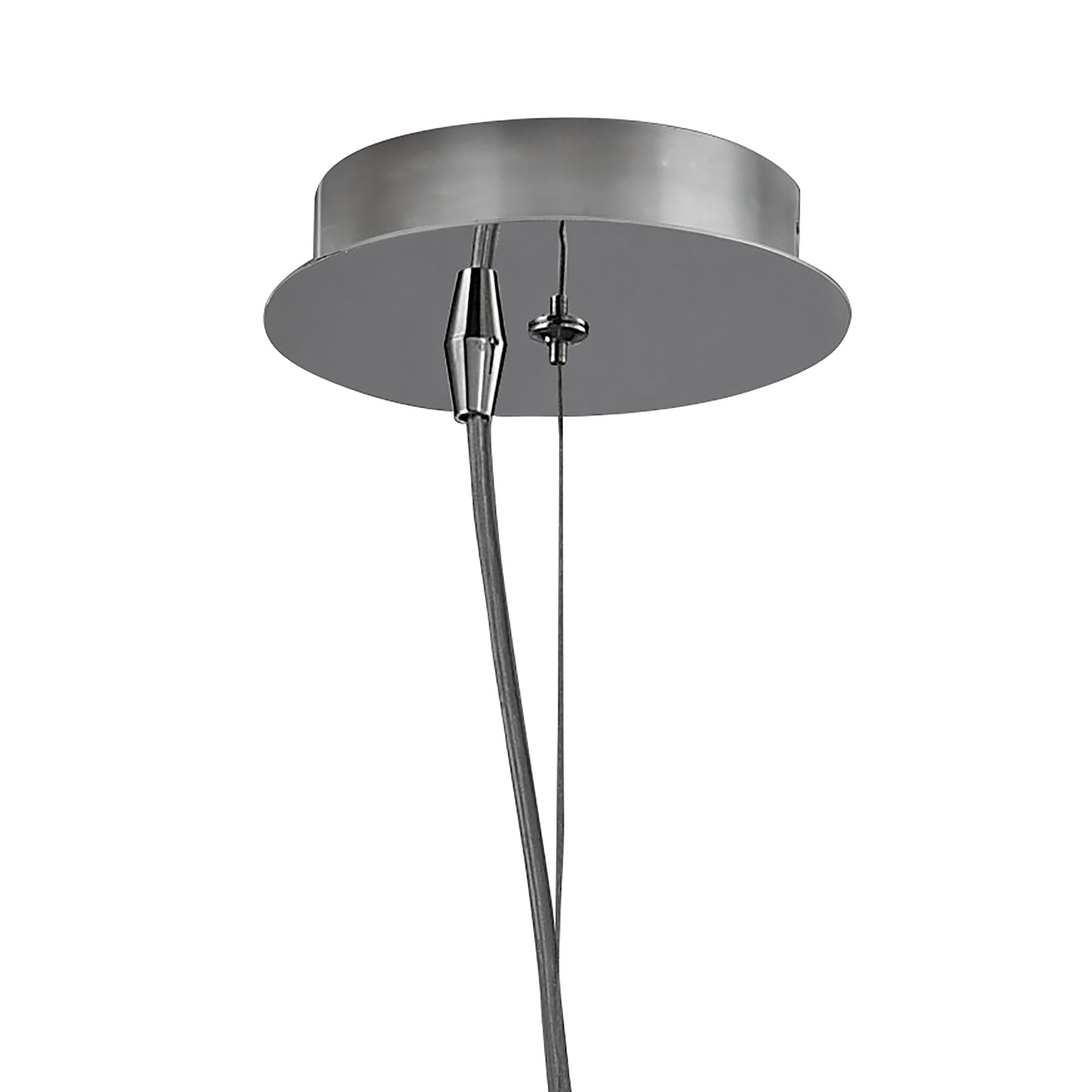 M3933 O2 Pendant 1 Light E27 Large Polished Chrome