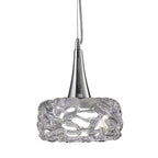 M3933 O2 Pendant 1 Light E27 Large Polished Chrome