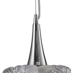 M3933 O2 Pendant 1 Light E27 Large Polished Chrome