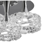 M3935 O2 Flush Ceiling 3 Light E27 Large Polished Chrome