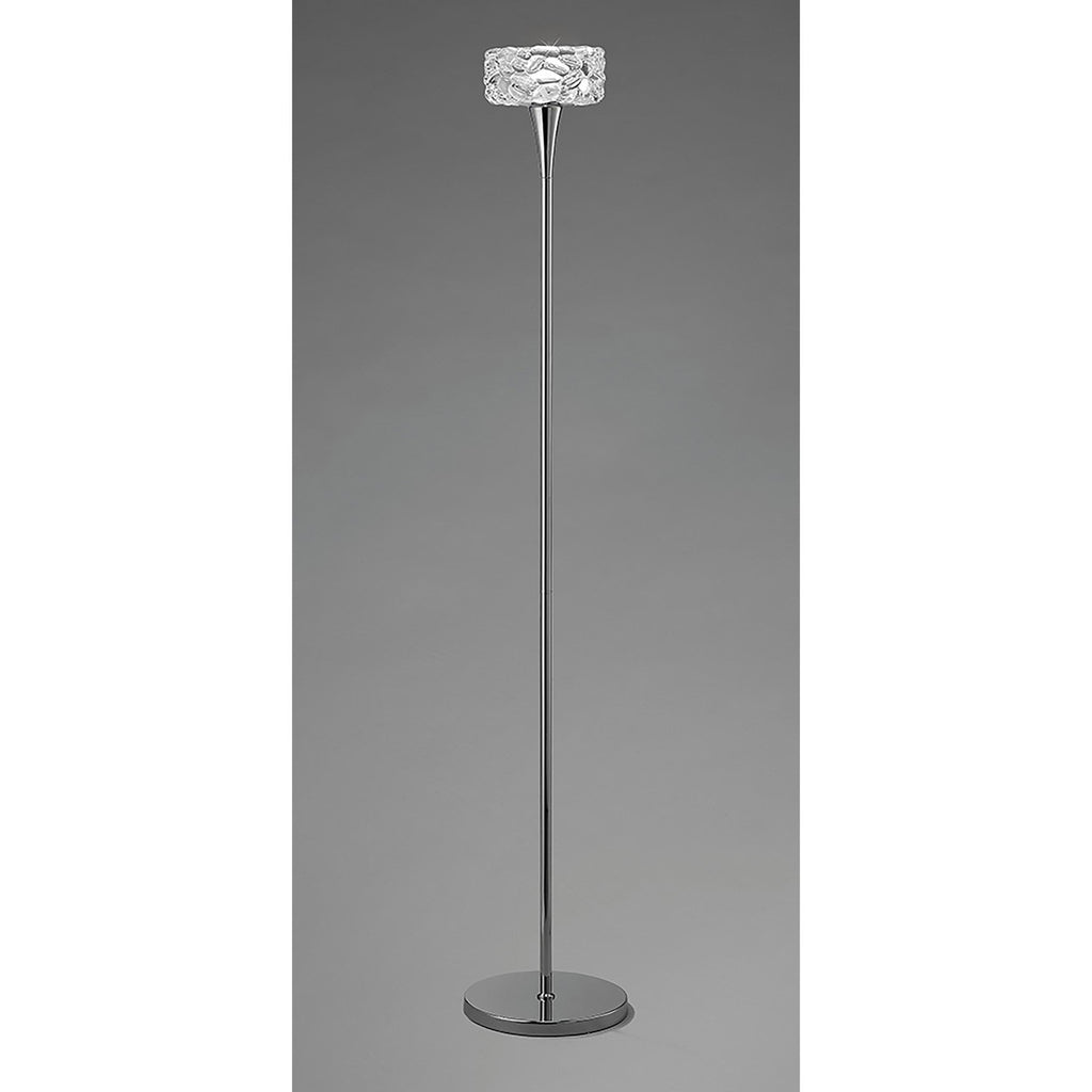 M3939 O2 Floor Lamp 1 Light E27 Polished Chrome