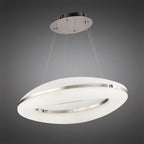 M4900 Oakley Oval Pendant 80W LED Polished Chrome / Frosted Acrylic