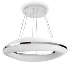 M4900 Oakley Oval Pendant 80W LED Polished Chrome / Frosted Acrylic