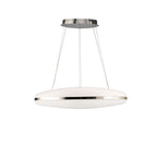 M4900 Oakley Oval Pendant 80W LED Polished Chrome / Frosted Acrylic