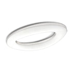 M4902 Oakley Oval Flush Ceiling 40W LED Polished Chrome / Frosted Acrylic