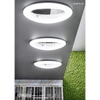 M4902 Oakley Oval Flush Ceiling 40W LED Polished Chrome / Frosted Acrylic