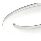 M4902 Oakley Oval Flush Ceiling 40W LED Polished Chrome / Frosted Acrylic