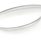 M4902 Oakley Oval Flush Ceiling 40W LED Polished Chrome / Frosted Acrylic