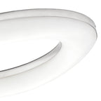 M4902 Oakley Oval Flush Ceiling 40W LED Polished Chrome / Frosted Acrylic
