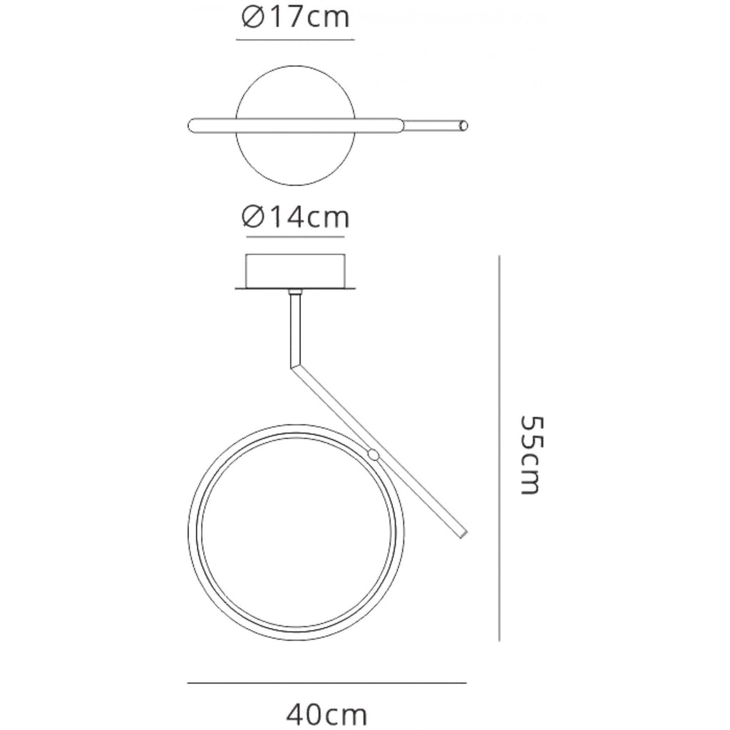 M6594 Olimpia Ceiling 20W LED Chrome