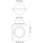 M6595 Olimpia Wall Lamp 8W LED Chrome