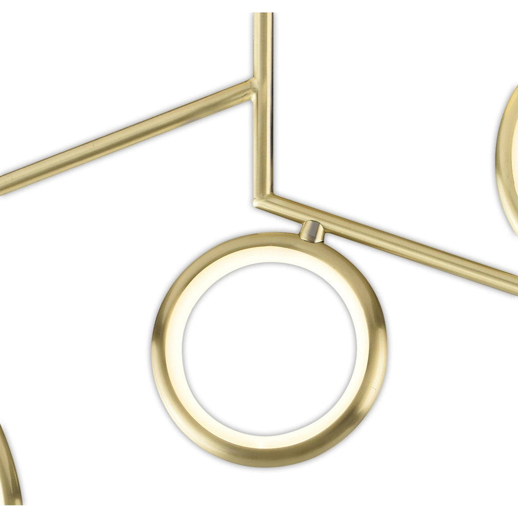 M6580 Olimpia Ceiling 42W LED Satin Gold