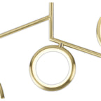 M6580 Olimpia Ceiling 42W LED Satin Gold
