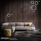 M6581 Olimpia Ceiling 36W LED Satin Gold