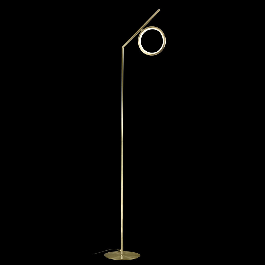 M6587 Olimpia Floor Lamp 12W LED Satin Gold
